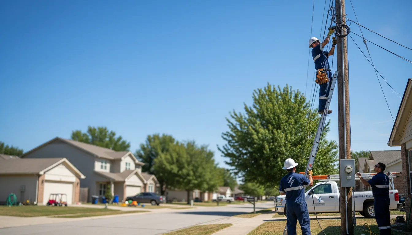 Residential electrician providing installation services in Oregon, WI